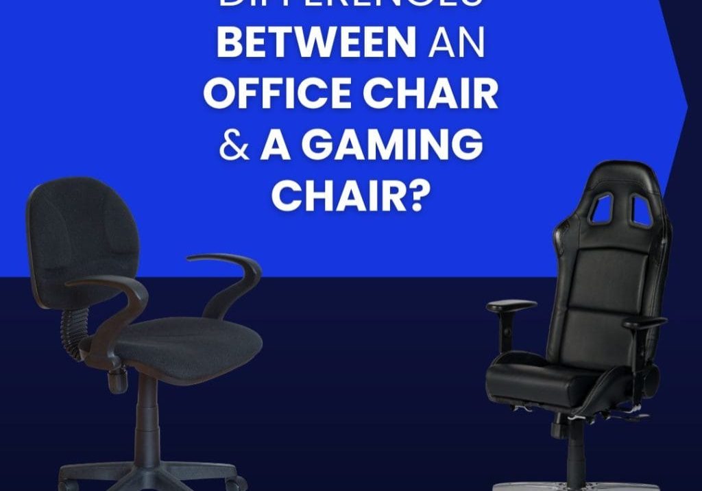 differences between an office chair and a gaming chair